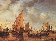 Simon de Vlieger Visit of Frederick Hendriks II France oil painting artist